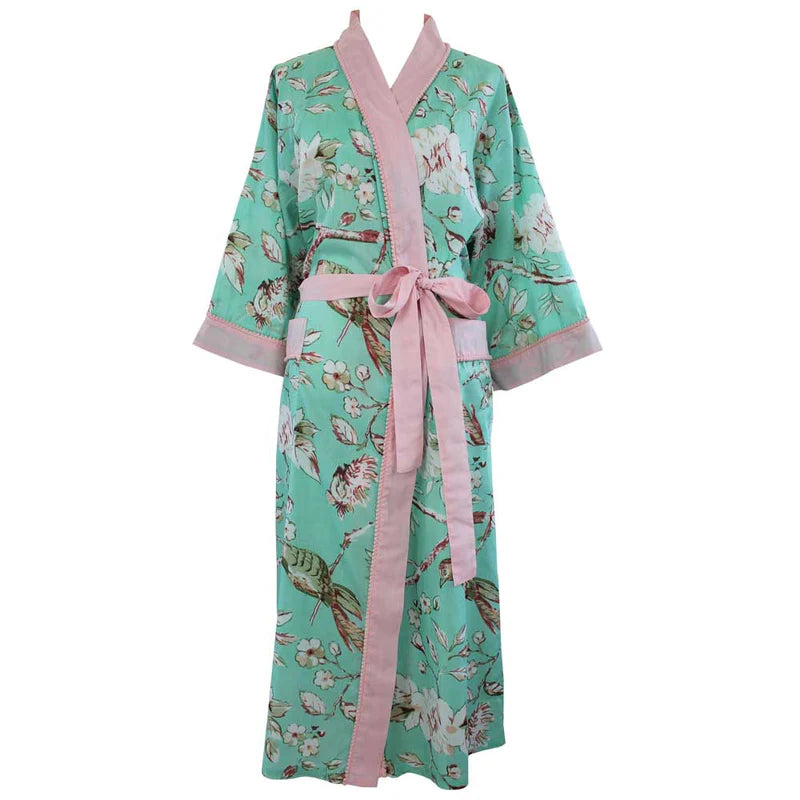 Mint Blossom Dressing Gown