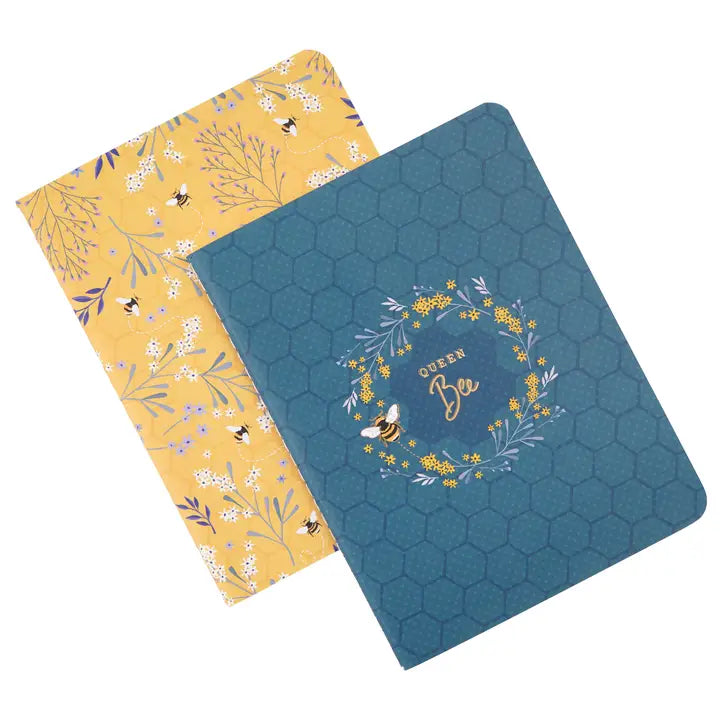 BEEKEEPER QUEEN BEE SET OF 2 NOTEBOOKS