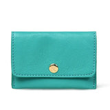 LEATHER CARD HOLDER TEAL