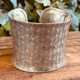 LARGE GEO SILVER CUFF
