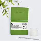 Refillable Planner/Journal Green