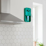Metal Sardine Tin Pendulum Wall Clock - Mint Green