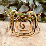 GEOMETRIC BRASS CUFF