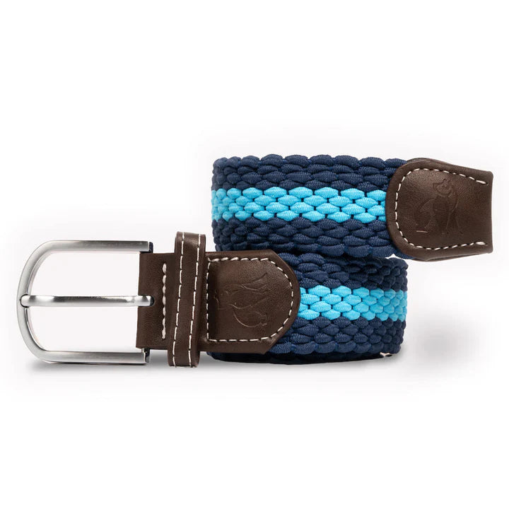 SKY BLUE STRIPE BELT MEDIUM