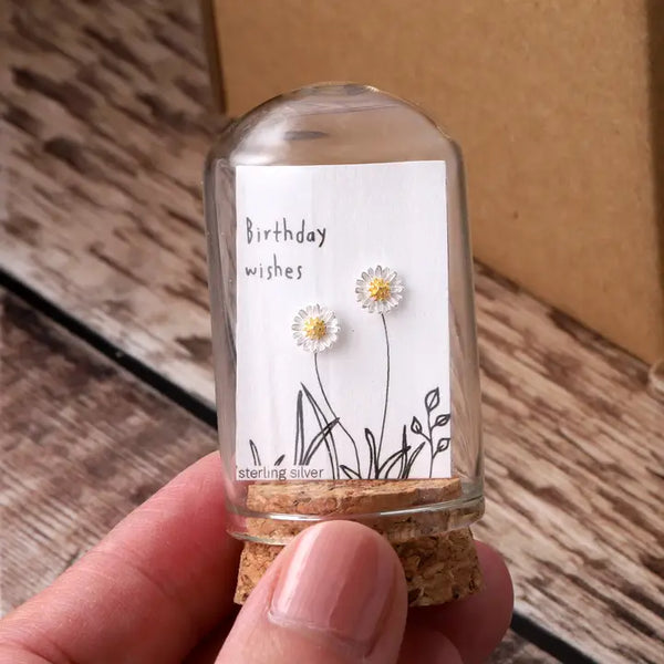 Birthday Wishes Daisy Earrings
