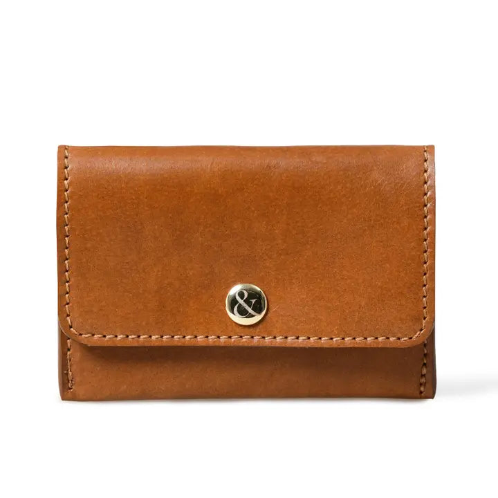 LEATHER CARD HOLDER CARAMEL