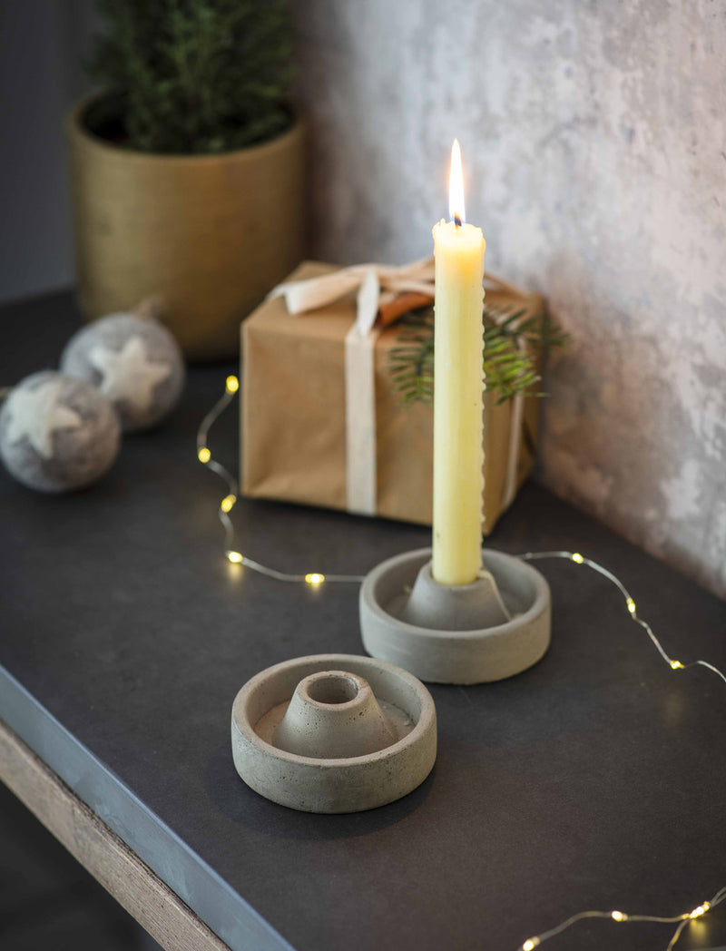 CEMENT CANDLE HOLDER