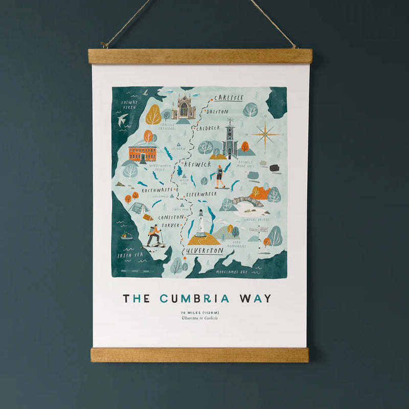 Cumbria Way Hanging Print