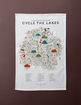 Cycle the Lakes Tea Towel