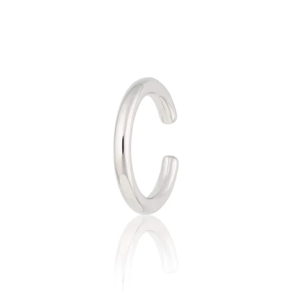 SLIM PLAIN EAR CUFF SILVER