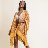 Morocco Tapestry Kimono Mustard