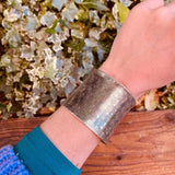 LARGE GEO SILVER CUFF