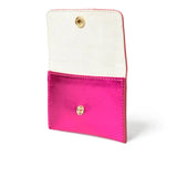 LEATHER CARD HOLDER FUCHSIA