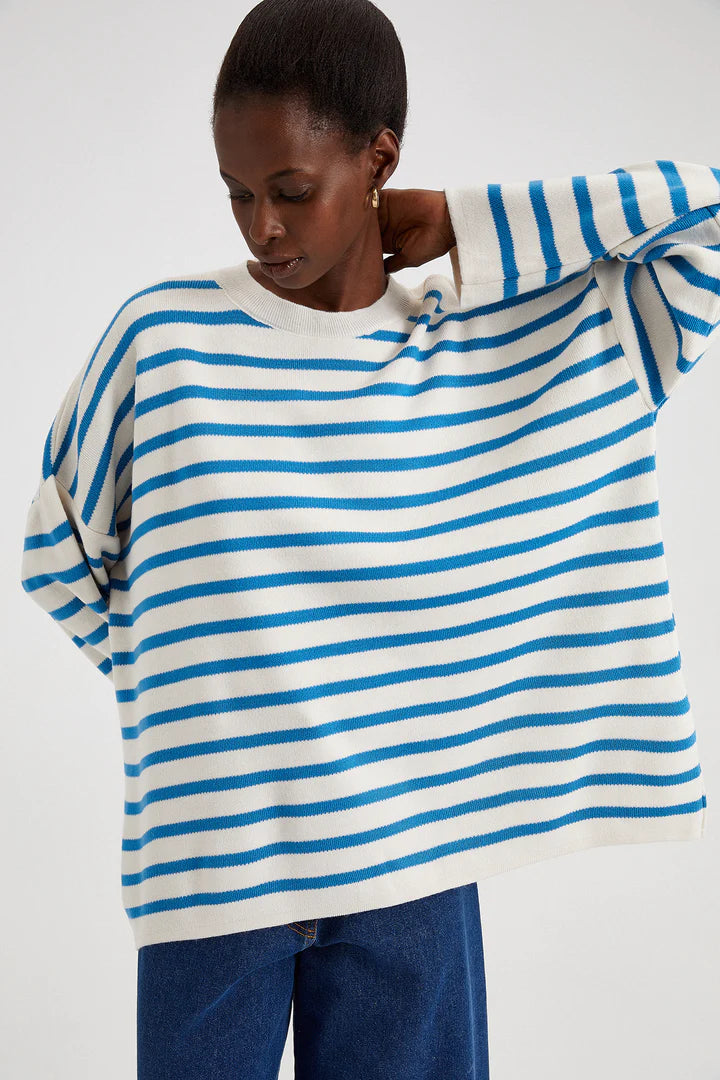 Striped Sweater Indigo