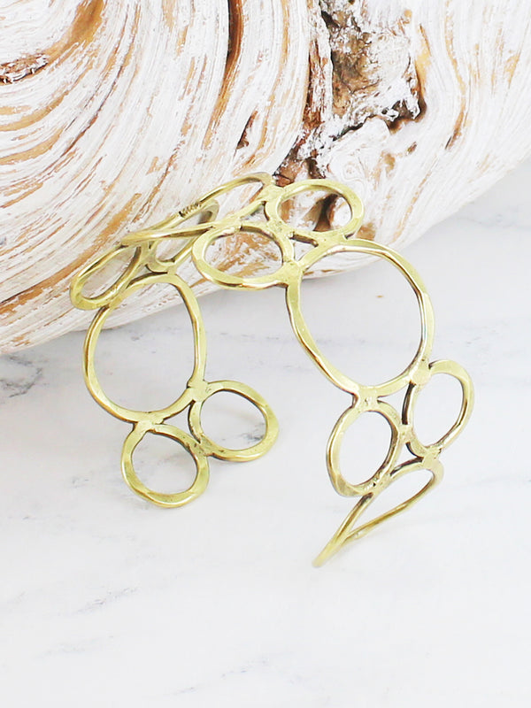 Gold Metal Open Ring Cuff