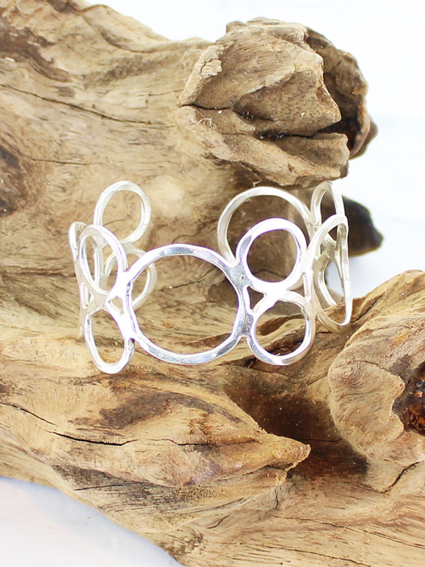 Silver Metal Open Ring Cuff