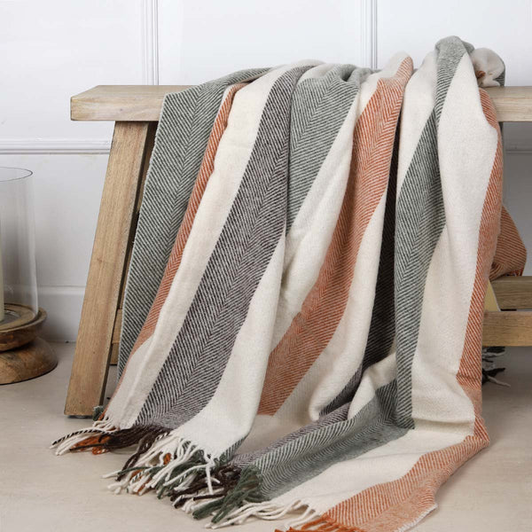 Woodland Stripe Throw