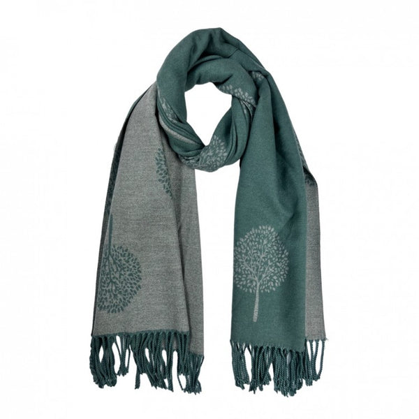 TREE OF LIFE GREEN SCARF