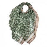 MINI LEAVES SCARF GREEN